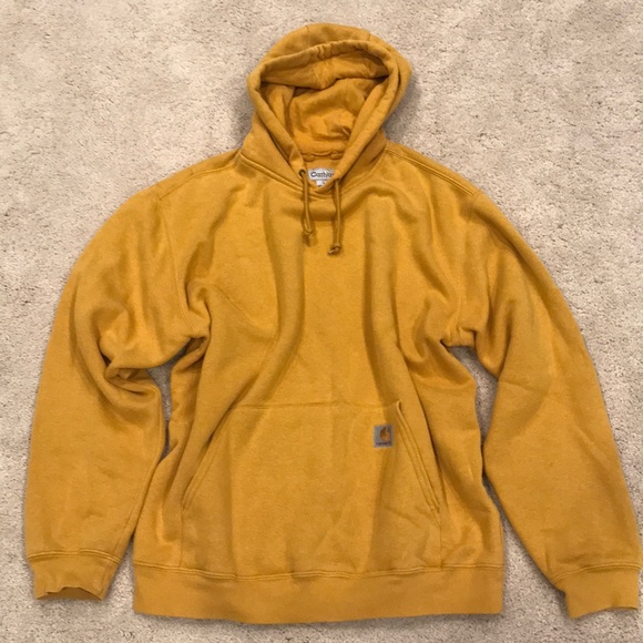 yellow carhartt sweatshirt